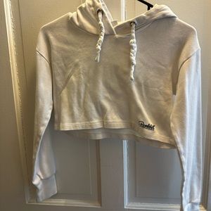 Bombshell Sportswear Cotton Spandex Braided Crop Hoodie